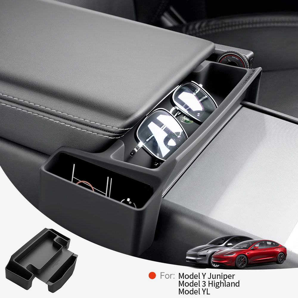 Car Accessories Quirky - YZ Mittelkonsolen-Armlehnen-Aufbewahrungsbox für Tesla Model 3