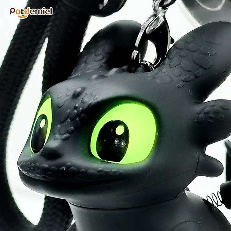 Car Accessories Quirky - Echte, niedliche, leuchtende Zahnlose Auto-Innendekoration, Nachtfury-Flügel