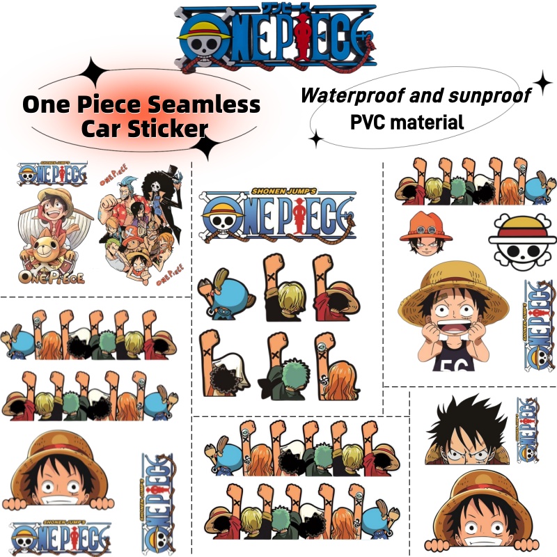 Car Accessories Parts - One Piece Aufkleber für Elektrofahrzeuge, Cartoon-Dekoration