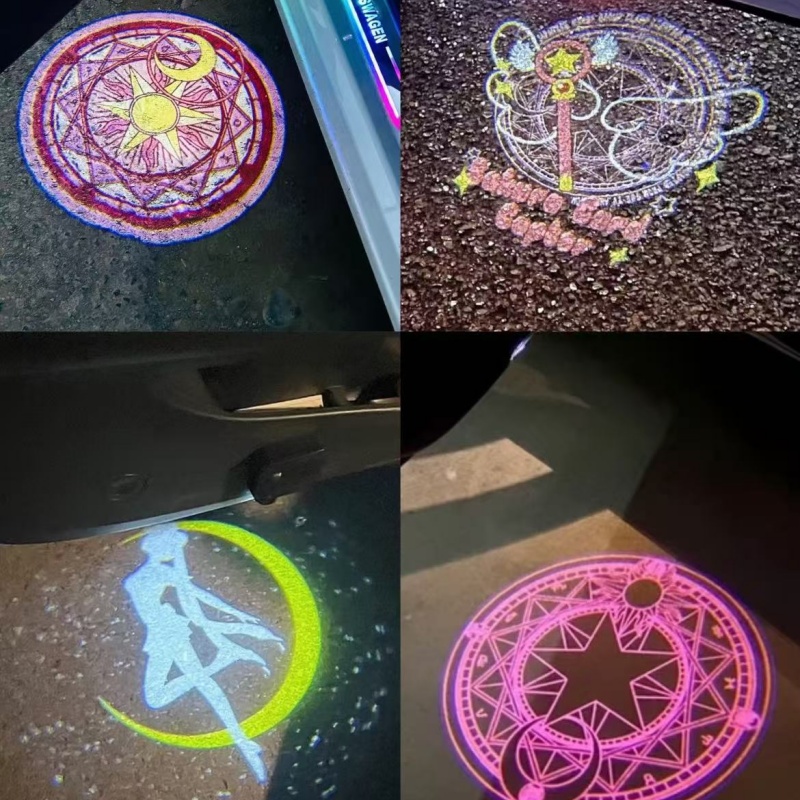 Car Accessories Parts - Sailor Moon Anime Auto-Willkommenslicht-Projektorlampe Motorrad-Atmosphärenbeleuchtung Niedliches