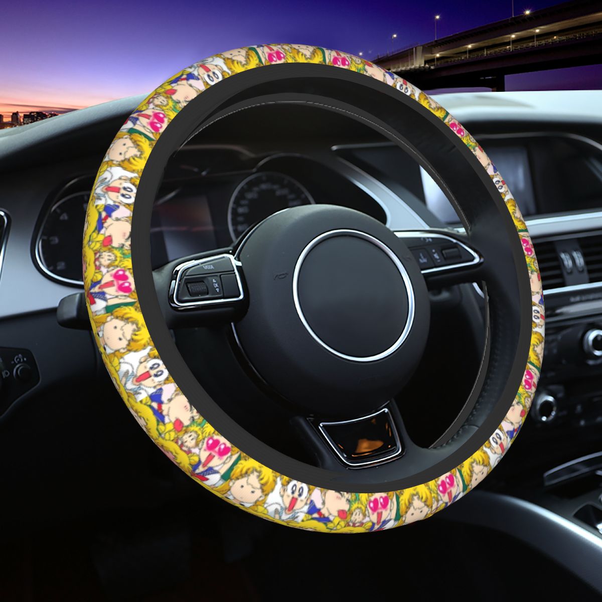 Car Accessories Girl - Usagi Lenkradbezug für Mädchen, weicher S-Sailors