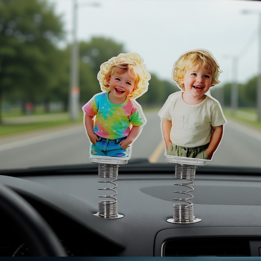 Car Accessories Etsy - Personalisiertes Acryl-Fotoornament | Auto-Schaukel/Festdekoration | Geschenk