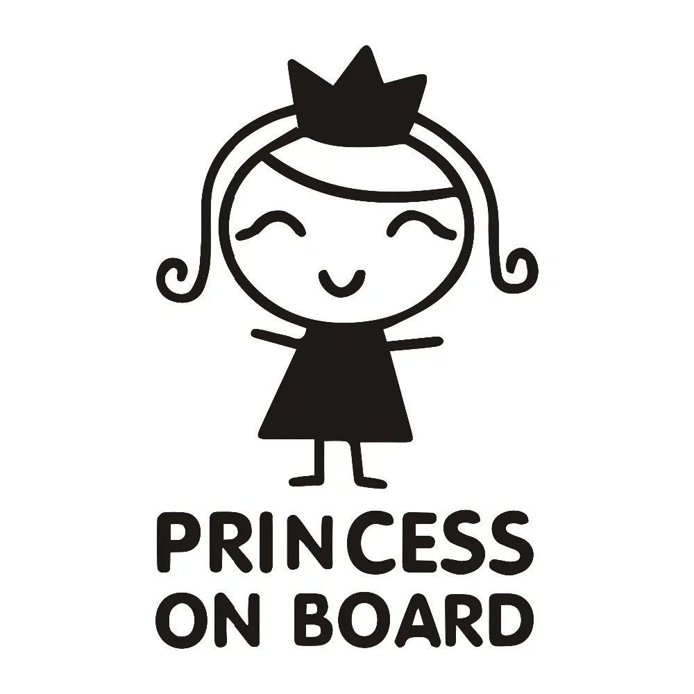 Car Accessories Girl - Auto Aufkleber Persönlichkeit Prinzessin auf Bord