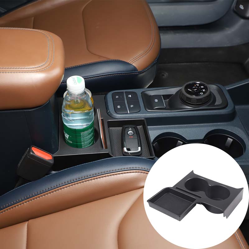 Car Accessories Quirky - Auto-Mittelkonsolen-Aufbewahrungsbox Getränkehalter Organizer-Ablage für Ford Maverick