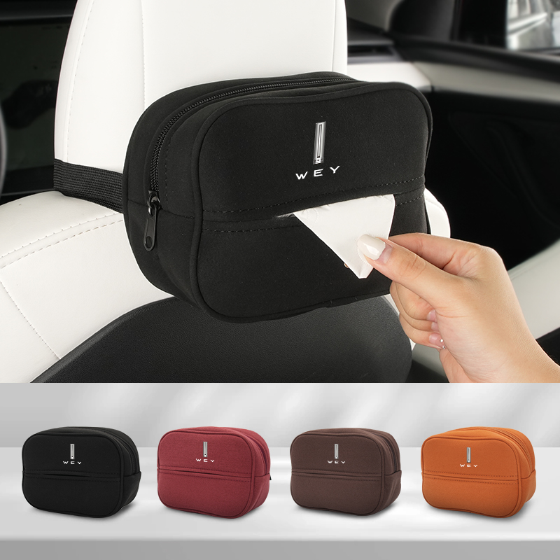 Car Accessories Under 500 - Auto-Rücksitz-Taschentuchbox, Papieraufbewahrungstasche, Serviettenhalter, Zubehör für WEY