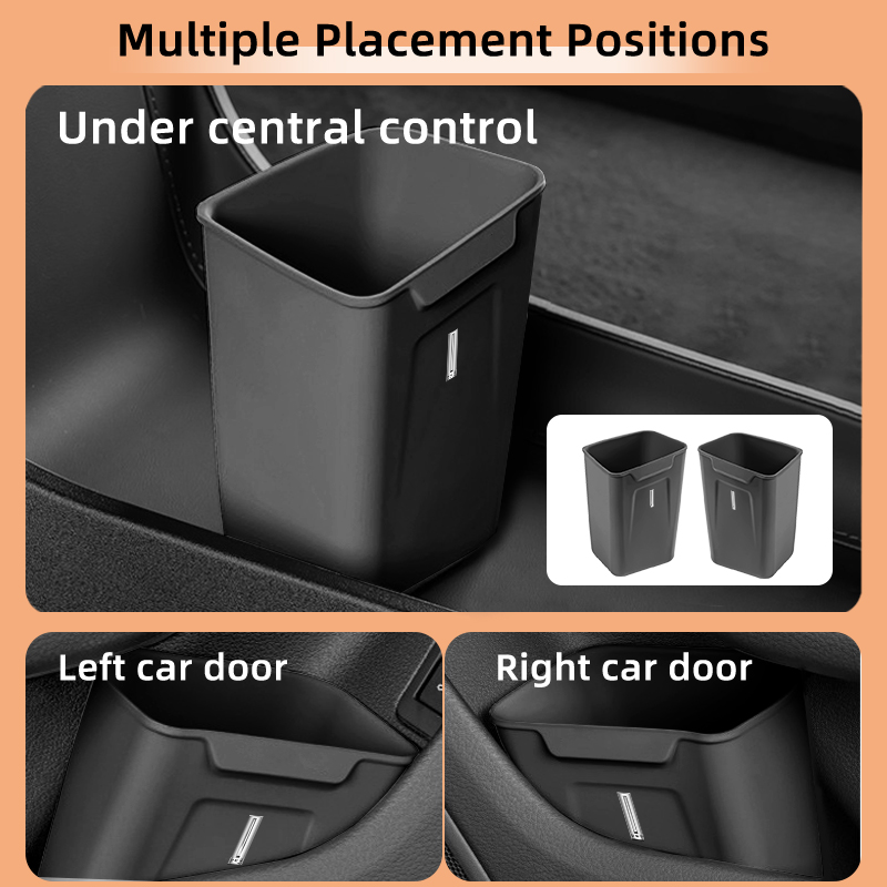 Car Accessories Under 500 - Silikon-Aufbewahrungsbox für den Autoinnenraum, tragbarer Mülleimer-Organizer,