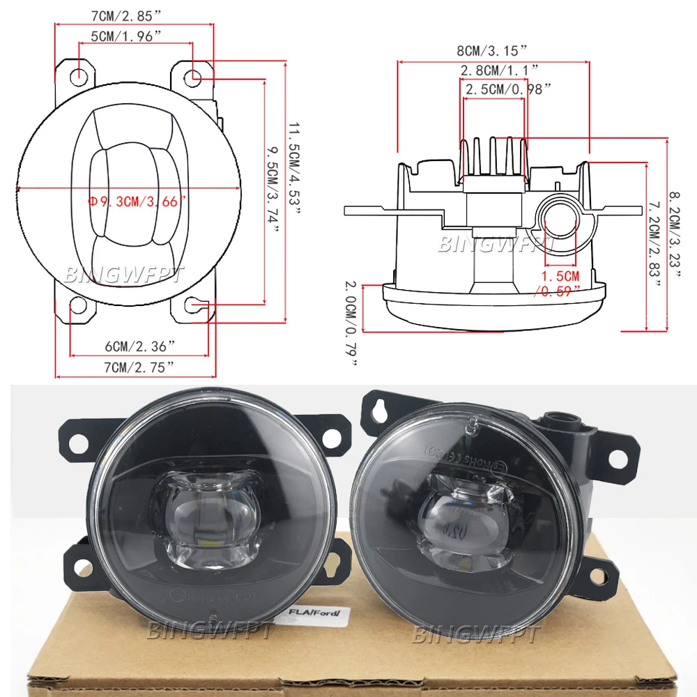 Auto LED Linse Nebels chein we – Car Accessories Xl Bewertung und Preis