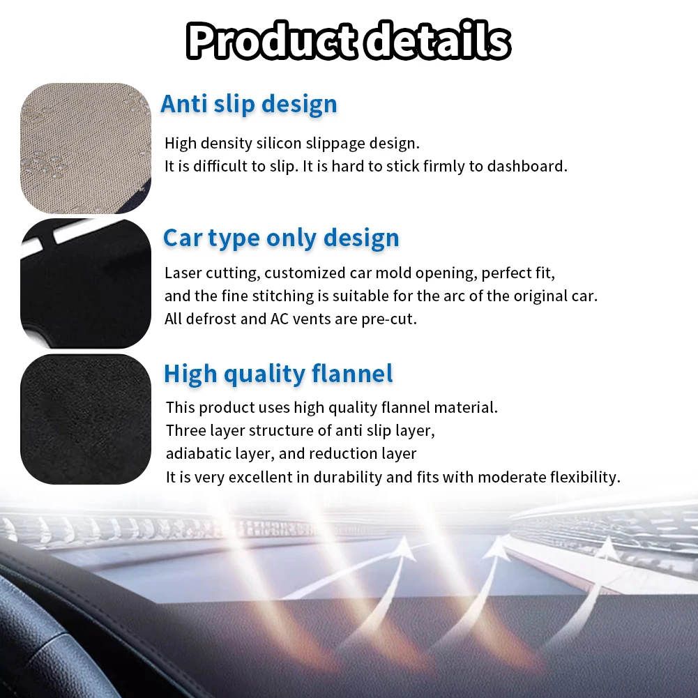 Für Ford Mustang 2024 2025 202 – Car Anti-Slip Dashboard Mat Bewertung und Preis